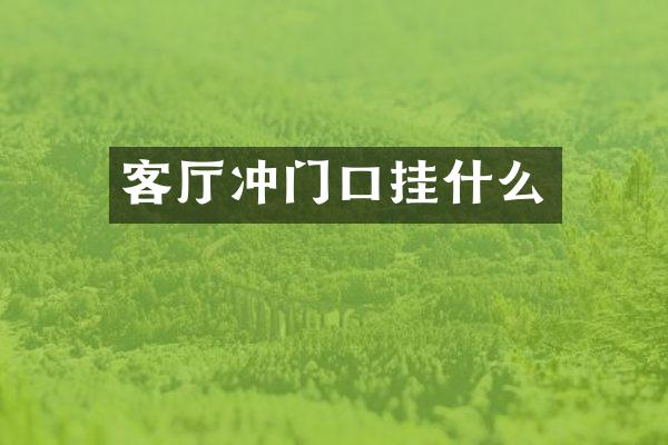 客厅冲门口挂什么