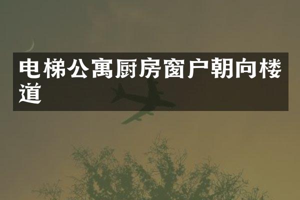 电梯公寓厨房窗户朝向楼道