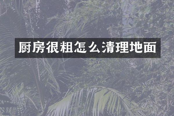 厨房很粗怎么清理地面