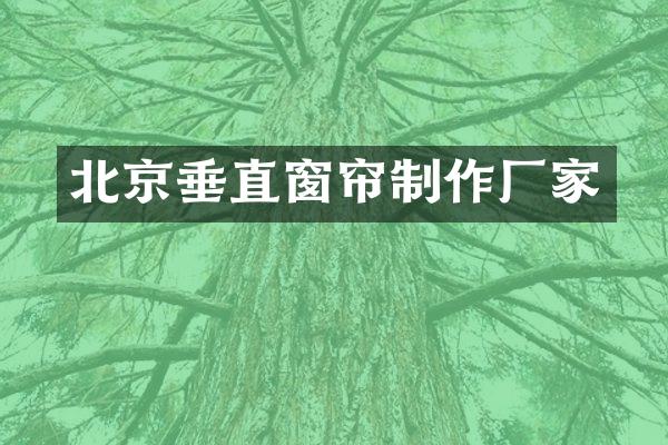 北京垂直窗帘制作厂家