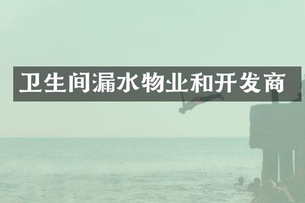 卫生间漏水物业和开发商