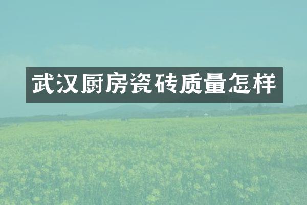 武汉厨房瓷砖质量怎样
