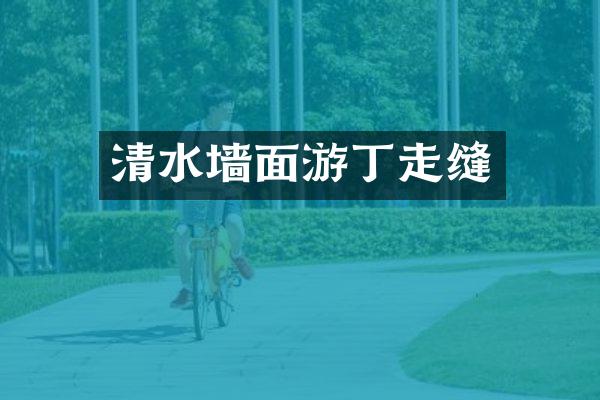 清水墙面游丁走缝