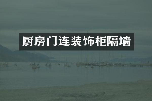 厨房门连装饰柜隔墙