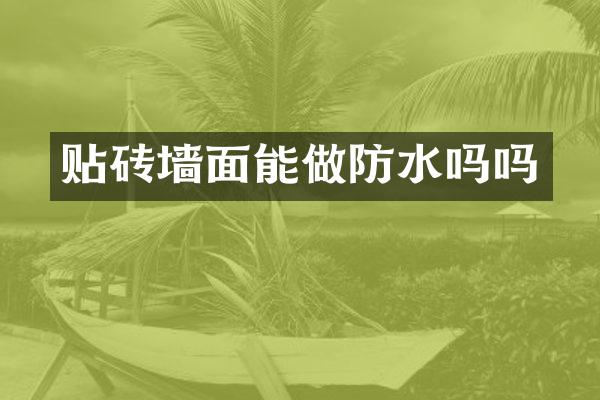 贴砖墙面能做防水吗吗