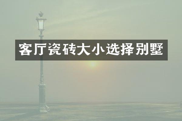 客厅瓷砖大小选择别墅