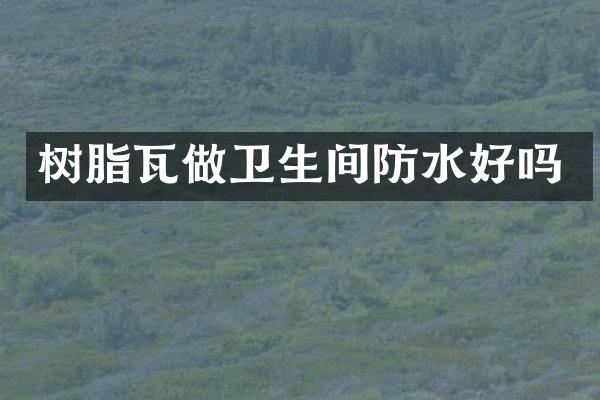 树脂瓦做卫生间防水好吗