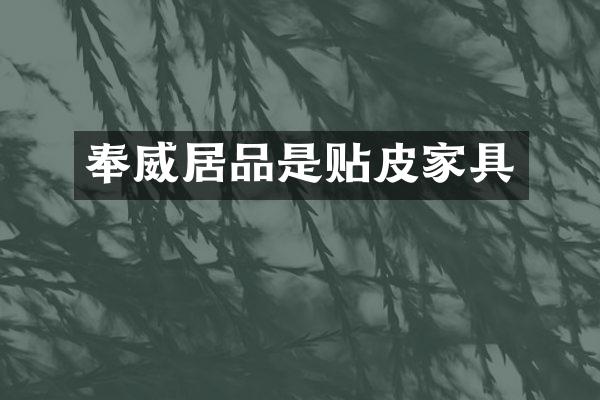 奉威居品是贴皮家具