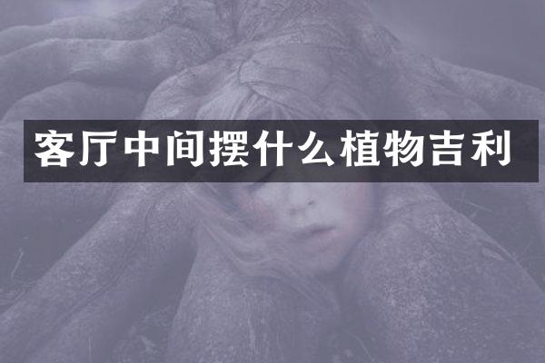 客厅中间摆什么植物吉利