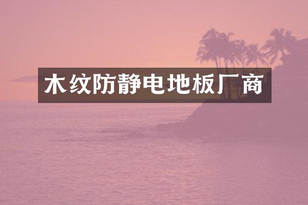 木纹防静电地板厂商