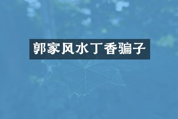 郭家风水丁香骗子