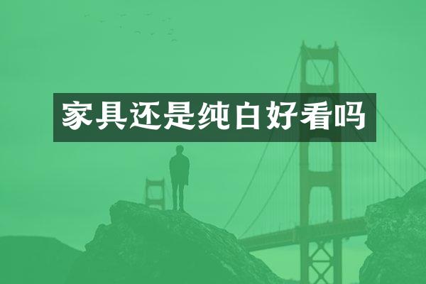 家具还是纯白好看吗
