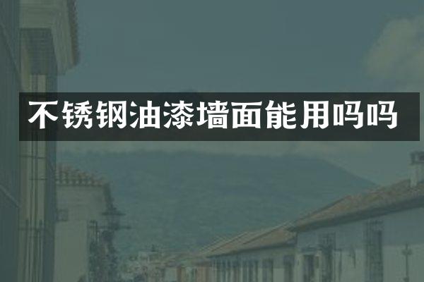 不锈钢油漆墙面能用吗吗