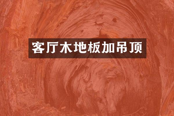 客厅木地板加吊顶