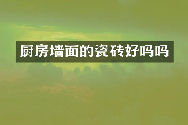 厨房墙面的瓷砖好吗吗