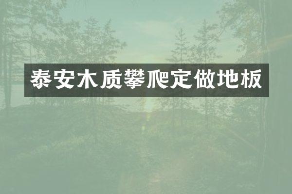 泰安木质攀爬定做地板