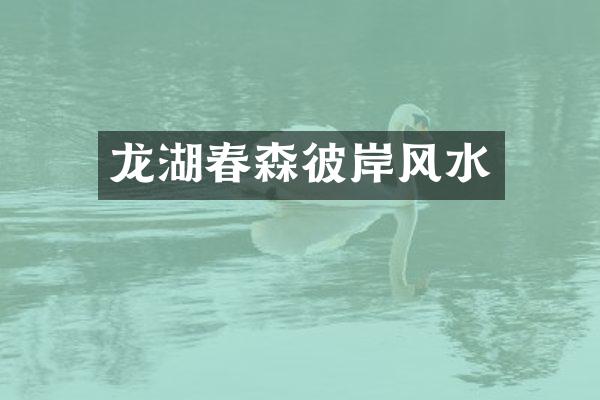 龙湖春森彼岸风水