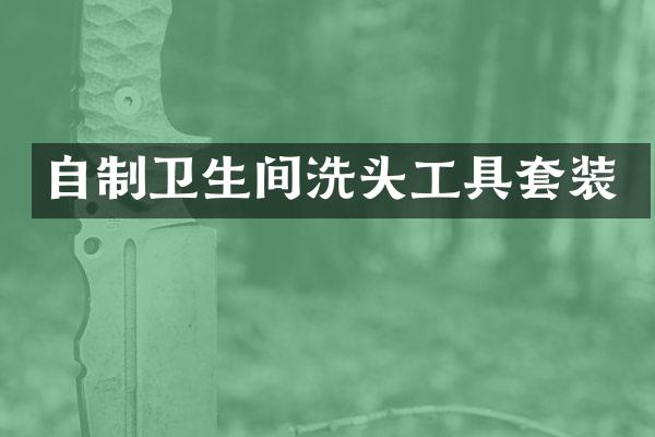 自制卫生间洗头工具套装
