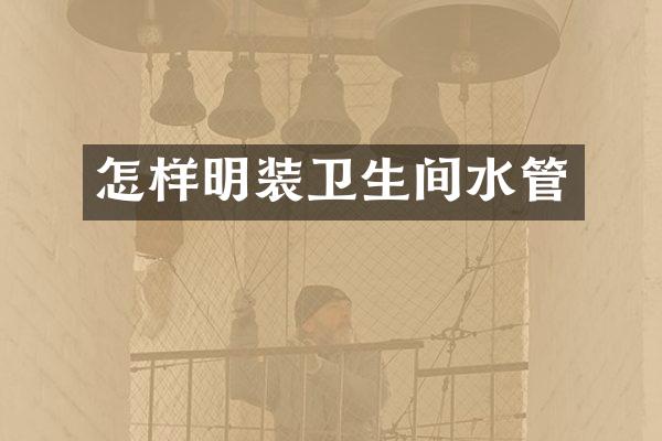 怎样明装卫生间水管