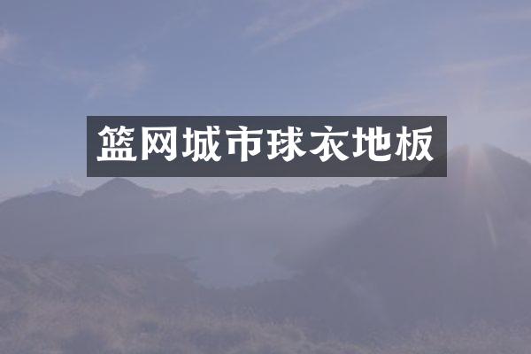 篮网城市球衣地板