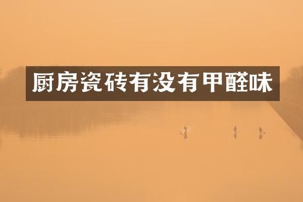 厨房瓷砖有没有甲醛味