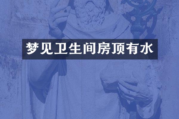 梦见卫生间房顶有水