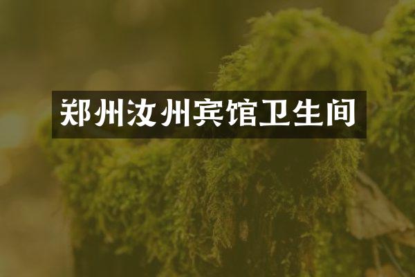 郑州汝州宾馆卫生间