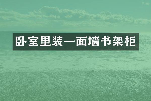 卧室里装一面墙书架柜