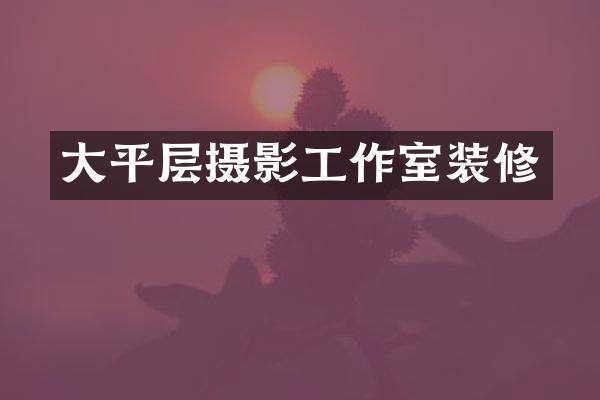 大平层摄影工作室装修