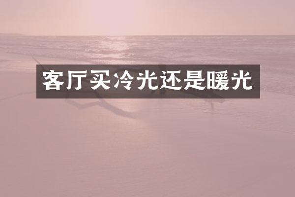 客厅买冷光还是暖光