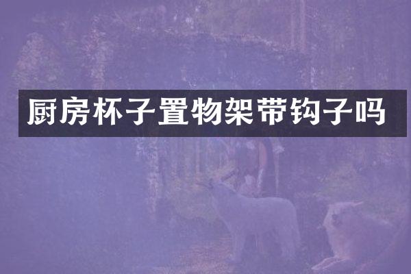 厨房杯子置物架带钩子吗