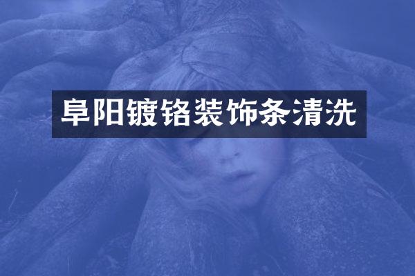 阜阳镀铬装饰条清洗
