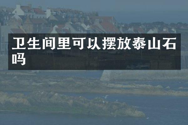 卫生间里可以摆放泰山石吗