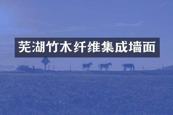 芜湖竹木纤维集成墙面