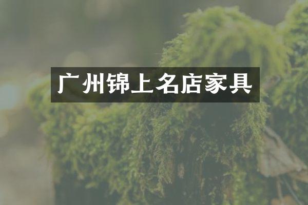 广州锦上名店家具
