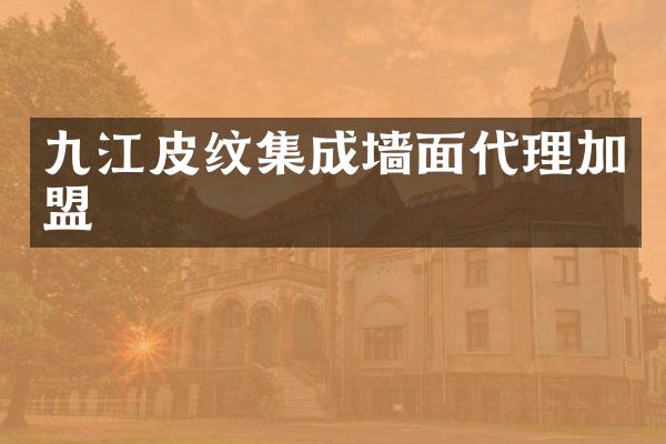 九江皮纹集成墙面代理加盟