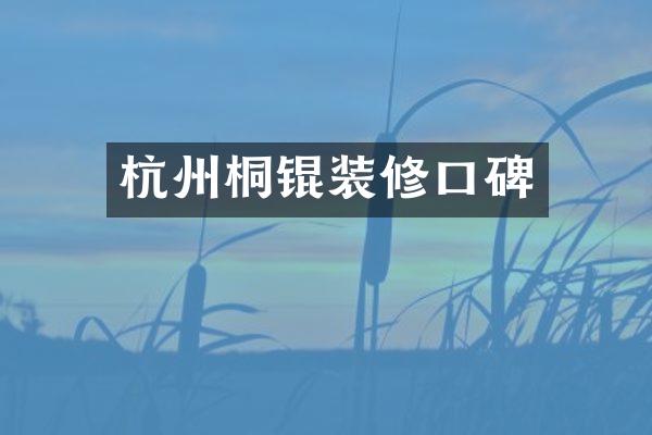 杭州桐锟装修口碑