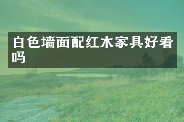 白色墙面配红木家具好看吗