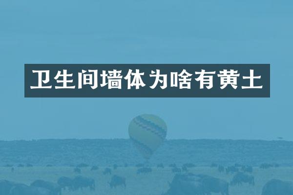 卫生间墙体为啥有黄土