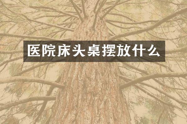 医院床头桌摆放什么
