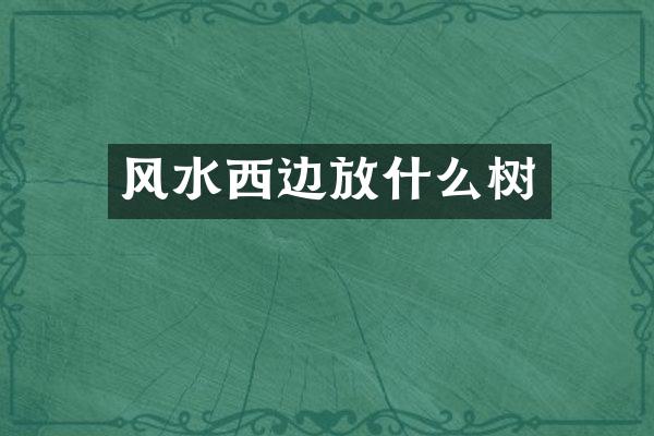 风水西边放什么树