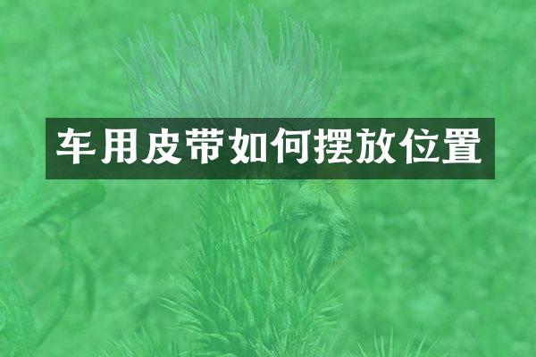 车用皮带如何摆放位置