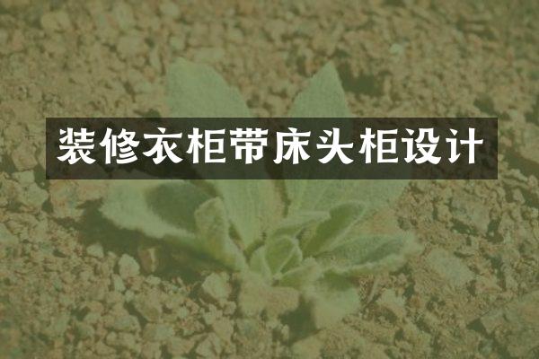 装修衣柜带床头柜设计