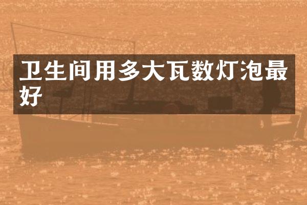 卫生间用多大瓦数灯泡最好