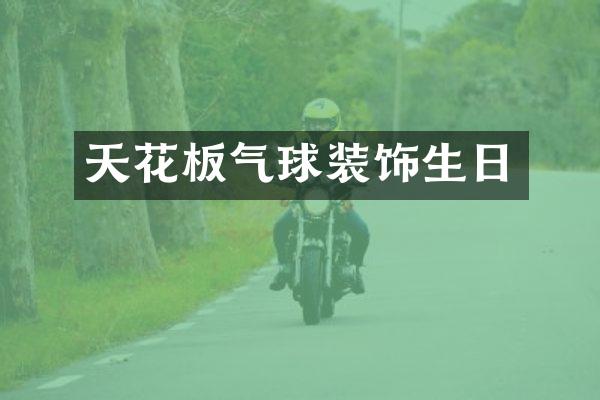 天花板气球装饰生日