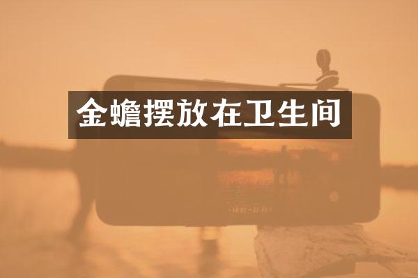 金蟾摆放在卫生间