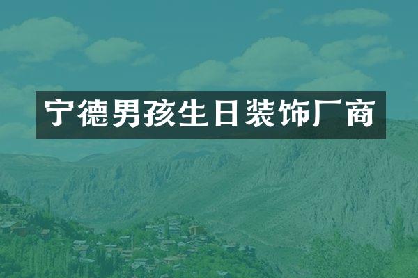 宁德男孩生日装饰厂商