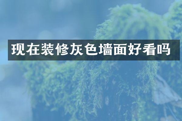 现在装修灰色墙面好看吗