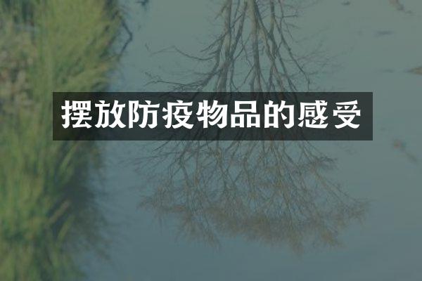 摆放防疫物品的感受
