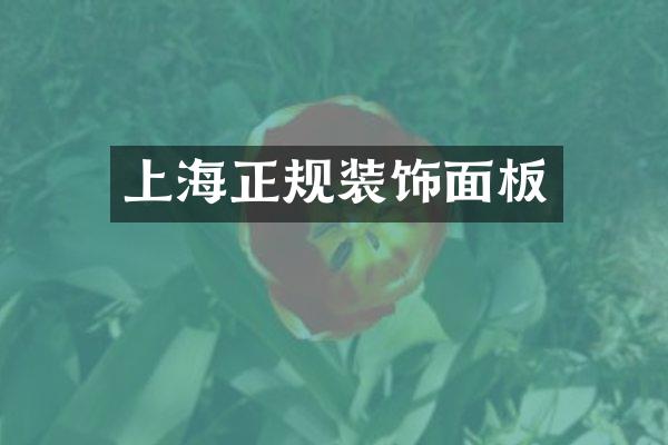 上海正规装饰面板